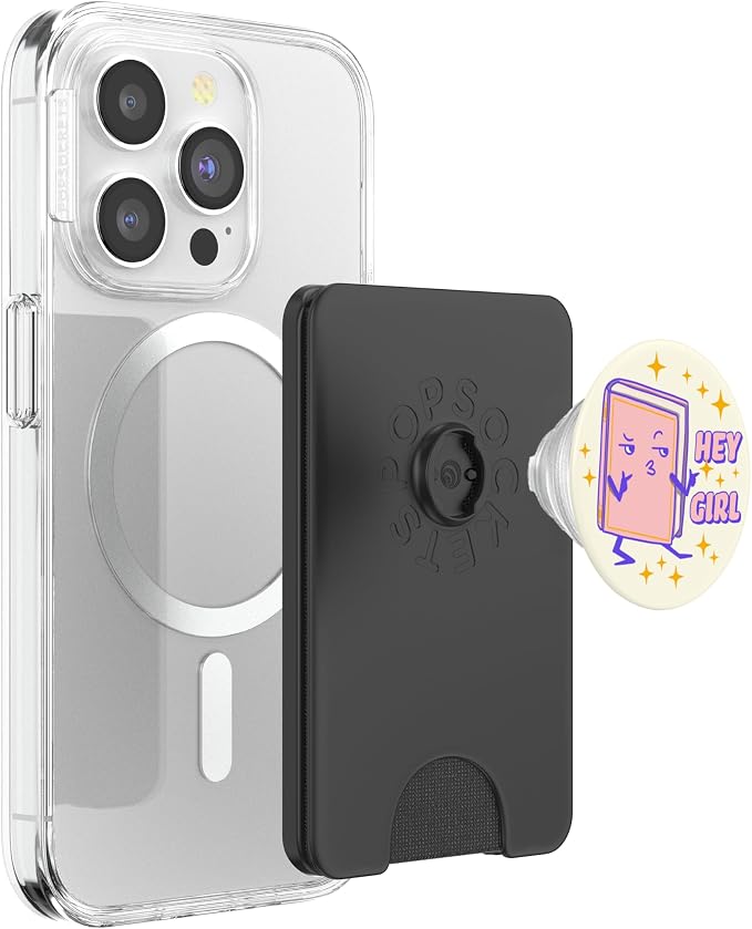 PopSockets Bookish Phone Grip &amp Stand - Hey Girl PopSockets PopWallet for MagSafe