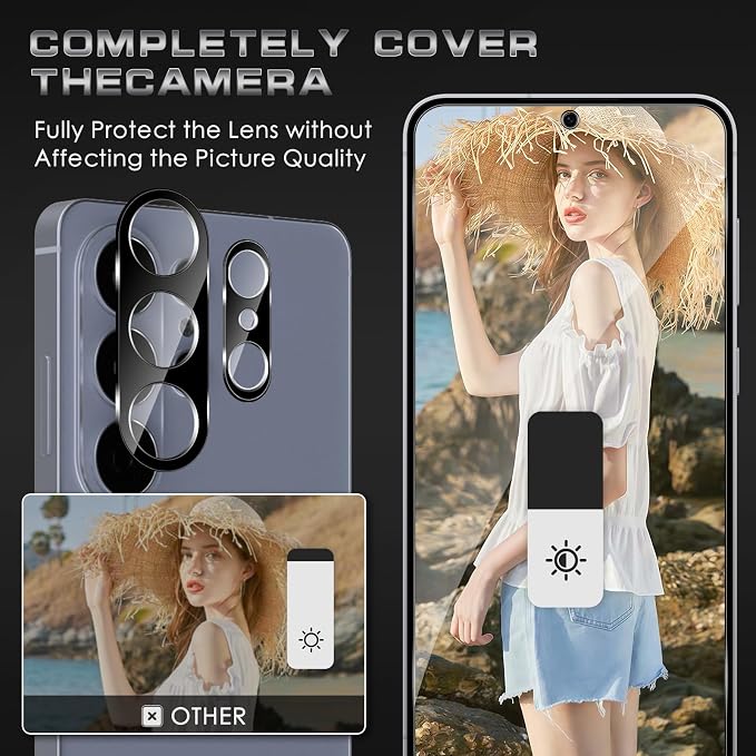 4 Pack Nothing Phone (3a) Pro 5G Privacy Screen Protector 2 Pack Privacy Tempered Glass Film and 2 Pack Camera Lens Protector Anti-Spy Protection for Nothing Phone (3a) Pro 5G Screen Protector