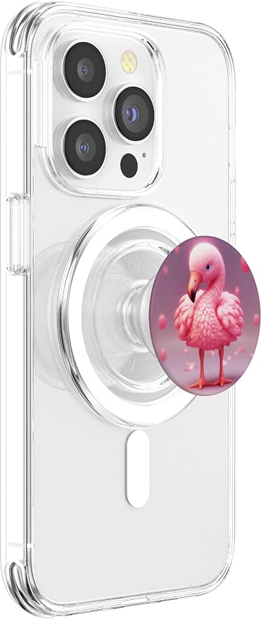 Cute Flamingo PopSockets MagSafe PopGrip for iPhone