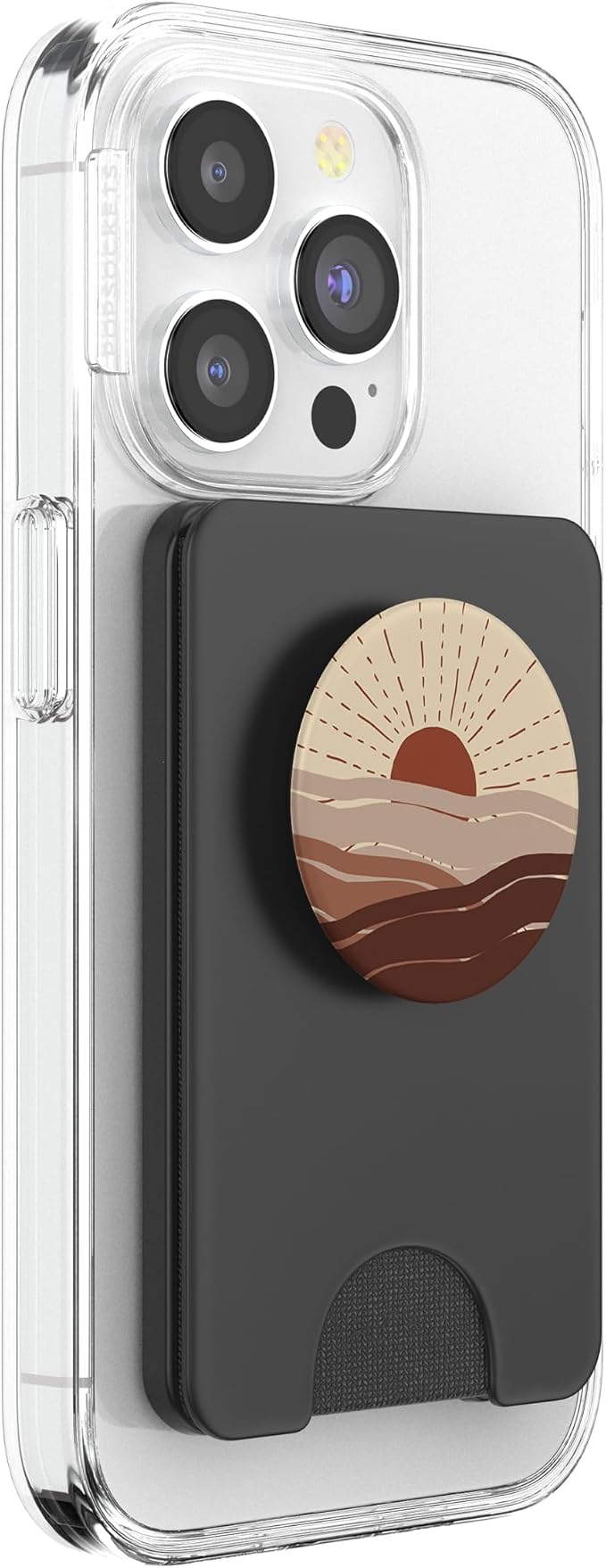 Minimal Maroon Nude Sunset Retro Abstract Art Boho Aesthetic PopSockets Adhesive PopGrip