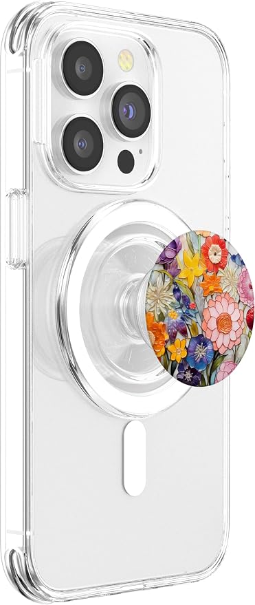 Colorful Floral Murano Glass Effect Venetian Glass PopSockets Adhesive PopGrip