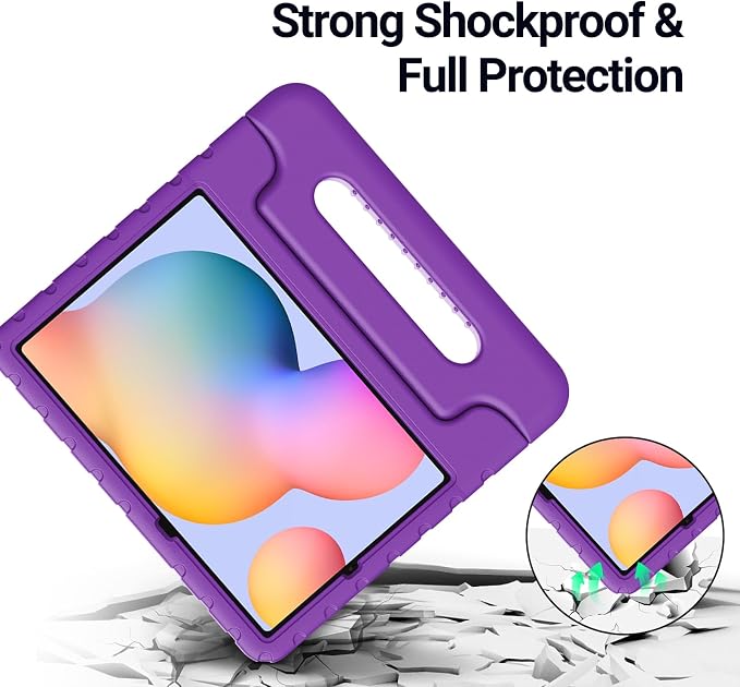 Kids Case for Samsung Galaxy Tab S6 Lite Shockproof Handle Stand Blue | Lightweight Kids Friendly EVACompatible with Samsung Galaxy Tab S6 Lite 10.4 Inch 2024/2022/2020 Release S Pen Holder