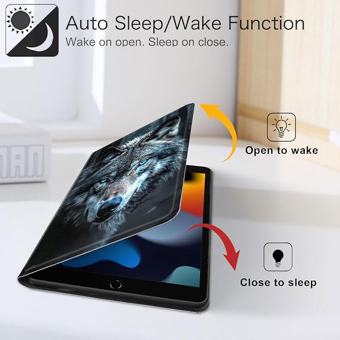 for iPad 11th Generation (A16 2025) 11 / iPad 10th Gen 10.9 2022 Case 360° Rotating PU Leather Stand Cover with Auto Sleep/Wake Shockproof TPU Backl Two Dragons Fighting