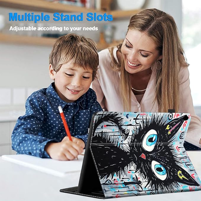 Case for 7 All-New Kindle Paperwhite 12th Gen 2024 &amp Kindle Colorsoft Signature Edition (2024 Release) PU Leather Folio Cover with Auto Wake/Sleep ，Blue Dragon