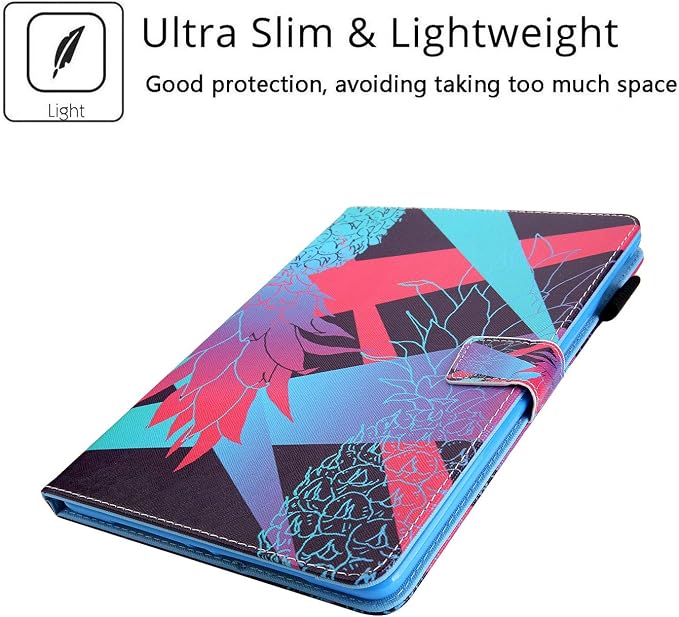 for Apple iPad 10.2 Case 9th/8th/7th Generation Cover (2021/2020/2019) with Auto Wake/Sleep Ultra Thin Lightweight Trifold Stand Folio PU Leather &amp Hard Back Hybrid Cover Almond Blossom