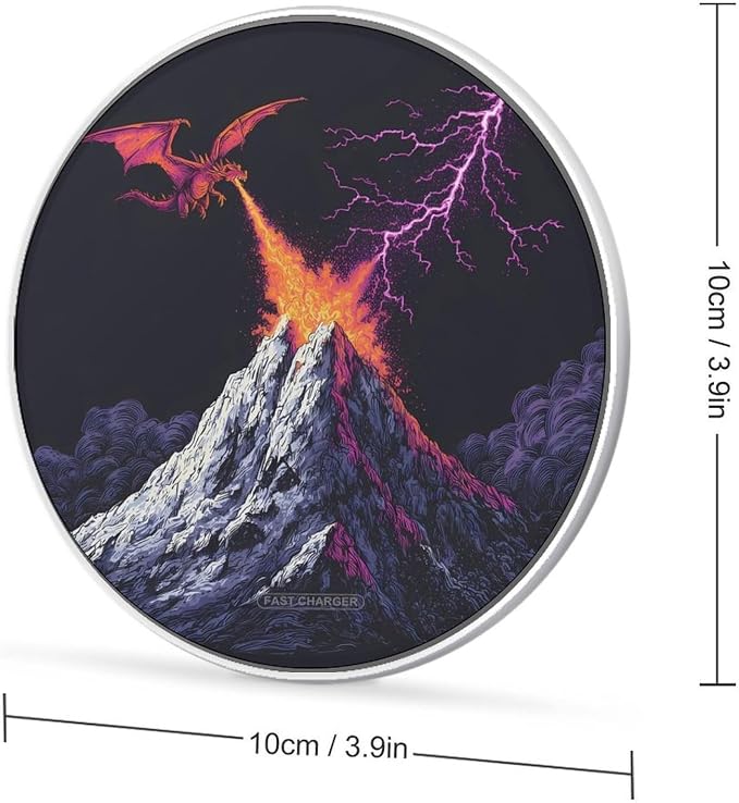 Dragon Fire Wireless Charger Portable Charging Pad | LightweightAll Smartphone