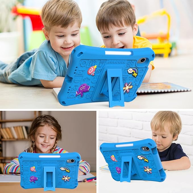 Case for iPad 10.2 Inch 2021/2020/2019/ iPad Pro 10.5 Inch/Air 3rd Gen (2019) Shoulder Strap Kickstand Children Friendly Anti-Scratch Shockproof Case Lightpurple