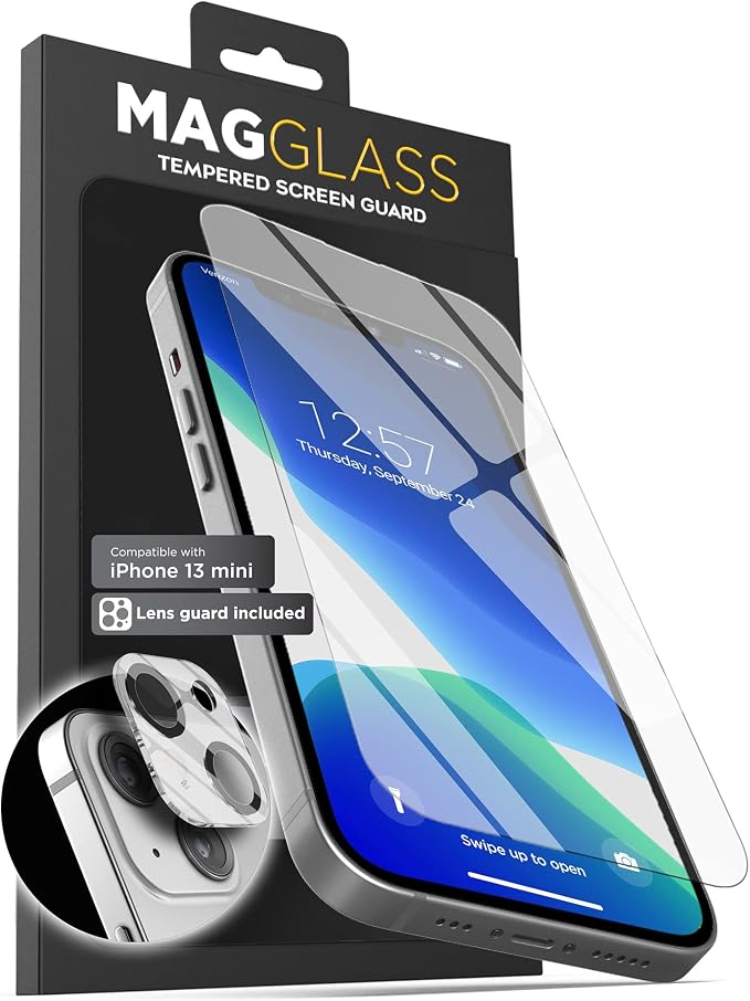 magglass Matte Screen Protector Designed for iPhone 13 Mini Tempered Glass - Anti Glare Fingerprint/Smudge Resistant Finish (Case Compatible)