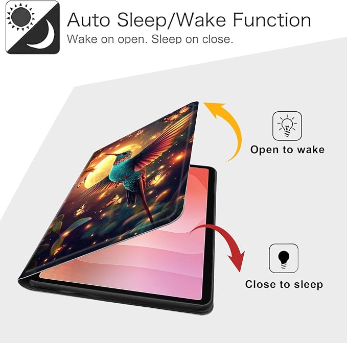 Case for Samsung Galaxy Tab A9 8.7-Inch 2023 Slim PU Leather Stand Cover with Auto Wake/Sleep Multi-Angle Viewing &amp Shockproof Adorable Bear