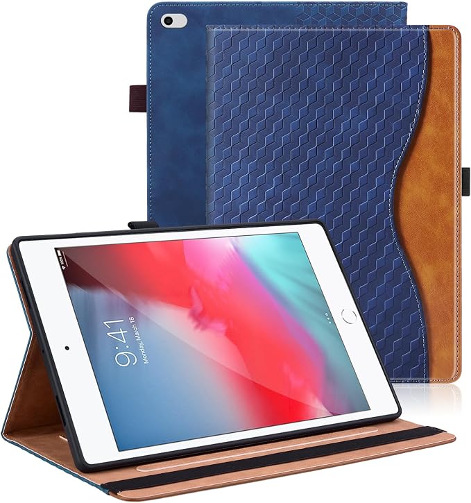 Case for iPad 9th 8th 7th Generation (2021/2020/2019) 10.2 InchiPad Air 3rd Generation PU Leather Cover Multi-Angle Viewing Stand with Card Pocket for ipad 9th Generation CaseBlack