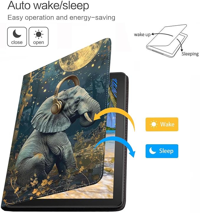 for iPad mini 7 (A17 Pro) 2024 Case/iPad mini 6 2021 Case Adjustable Stand Auto Wake/Sleep Smart Leather Cover for iPad mini 7th/6th Generation 8.3 Inch Sloth