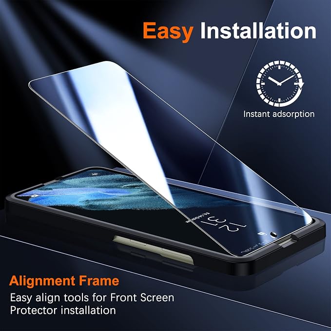 UniqueMe [2+2 Pack Compatible with Samsung Galaxy Note 20 Ultra 6.9 inch Soft TPU Screen Protector 【Not Glass】 and Camera Lens ProtectorHD Clarity [Case Friendly][Bubble Free] [Anti-slip tool]