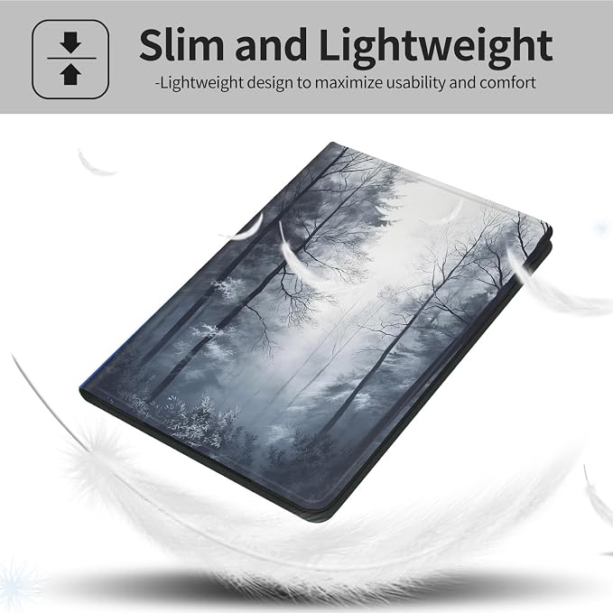 Case for iPad (A16) 11th Generation 11 Inch (2025)iPad 10th Generation 10.9 Inch (2022)PU Leather Slim Standing Smart Coverwith Auto Sleep/WakeBall on Fire
