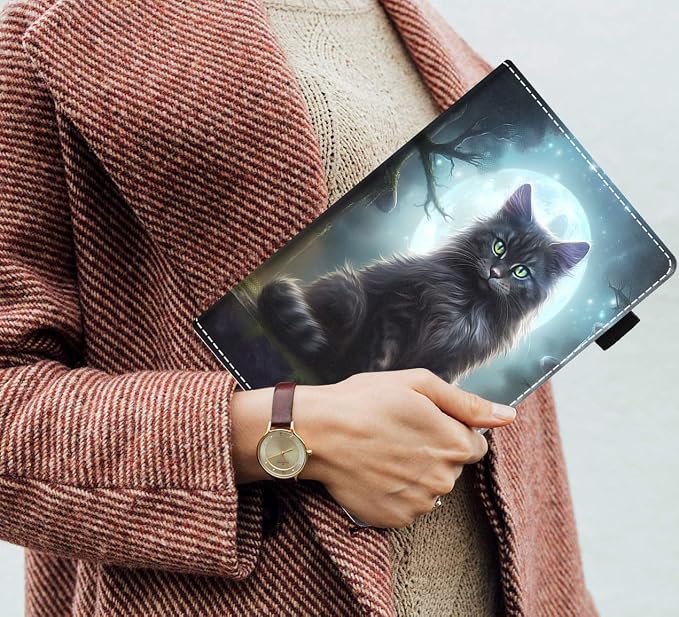 Case for Amazon Kindle Fire HD 10 Tablet (10.1 inch 9th/7th Generation 2019/2017 Release) Slim PU Leather Stand Folio Cover with Auto Wake Sleep Abstract Paint Butterfly