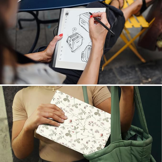 Case for Remarkable 2 Paper Tablet 10.3 2020 ReleasedLightweight and Hard Back Shell Protective Book Folio Cover with Built-in Pen HolderComes with Remarkable 2 Pen Tips.