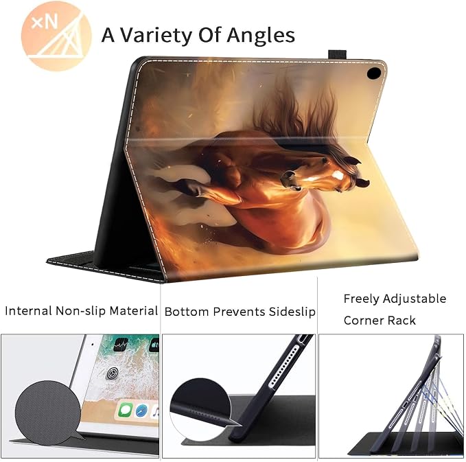 Case Fits All-New Amazon Kindle Fire HD 10 &amp 10 Plus Tablet (13th/11th Generation 2023/2021 Release) 10.1 Durable Shockproof Protective Cover with Auto Wake/Sleep，Black Woman Queen Afro Design