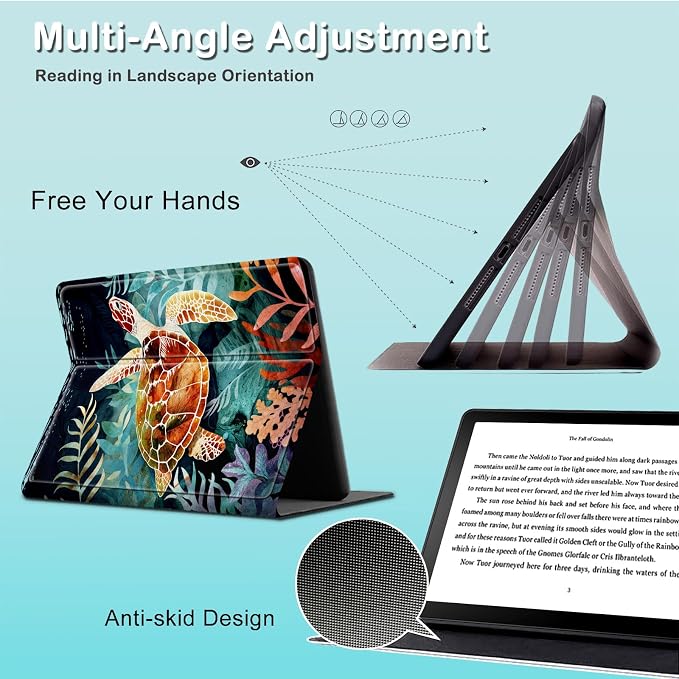 for 6 Kindle 2024 and 2022 (11th Generation) Case Slim Lightweight Smart Cover Case with Auto-Wake/Sleep for Kindle 2024Bald Eagle Flag