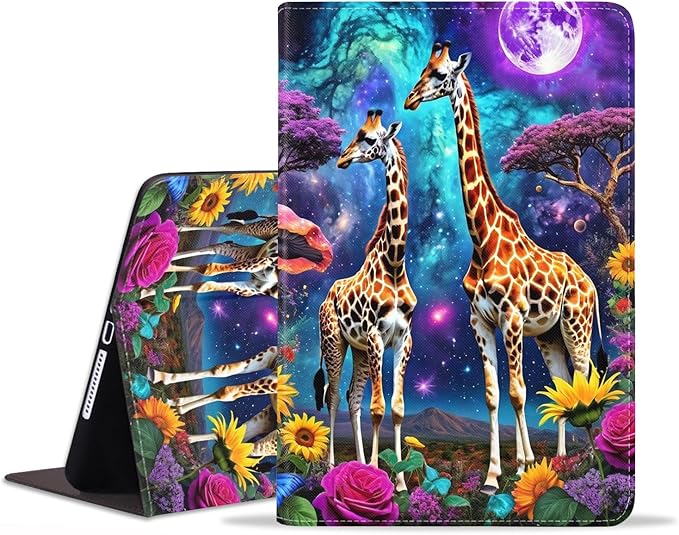 Case for iPad (A16) 11th Generation 11 Inch 2025/ iPad 10th Generation 10.9 Inch 2022 Slim PU Leather Cover Adjustable Stand with Auto Wake/Sleep Case African Women