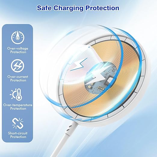 Magnetic Wireless Charger for iPhone 17 16 15 10FT Fast Phone Charging Pad | with USB C Wall Charger Fast Block For iPhone 17 Pro Max/17/iPhone 16 Pro Max/15/Plus/Pro/14/13/12 SeriesAirPods 4/3/2/Pr