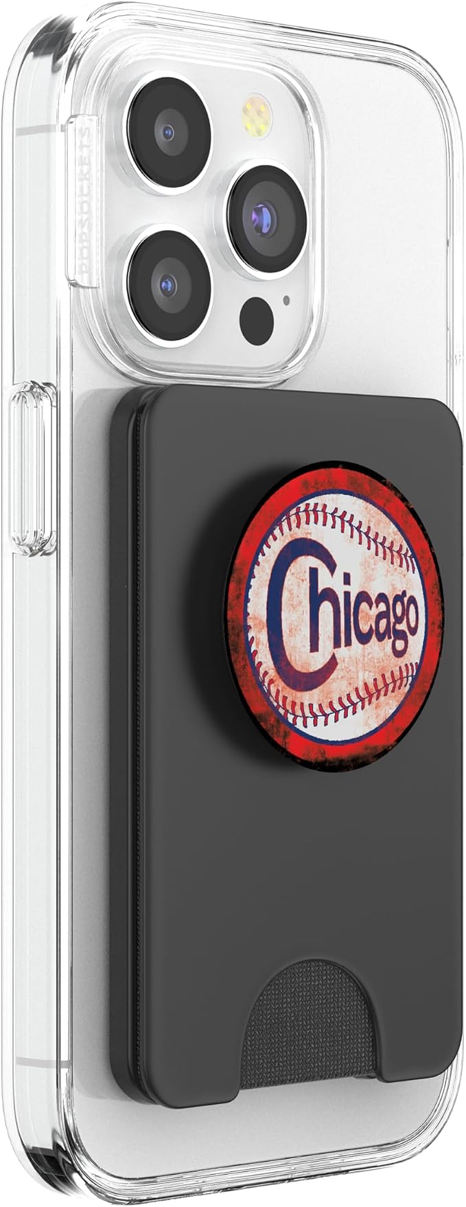 Distressed North Side Chicago Baseball Players PopSockets Adhesive PopGrip