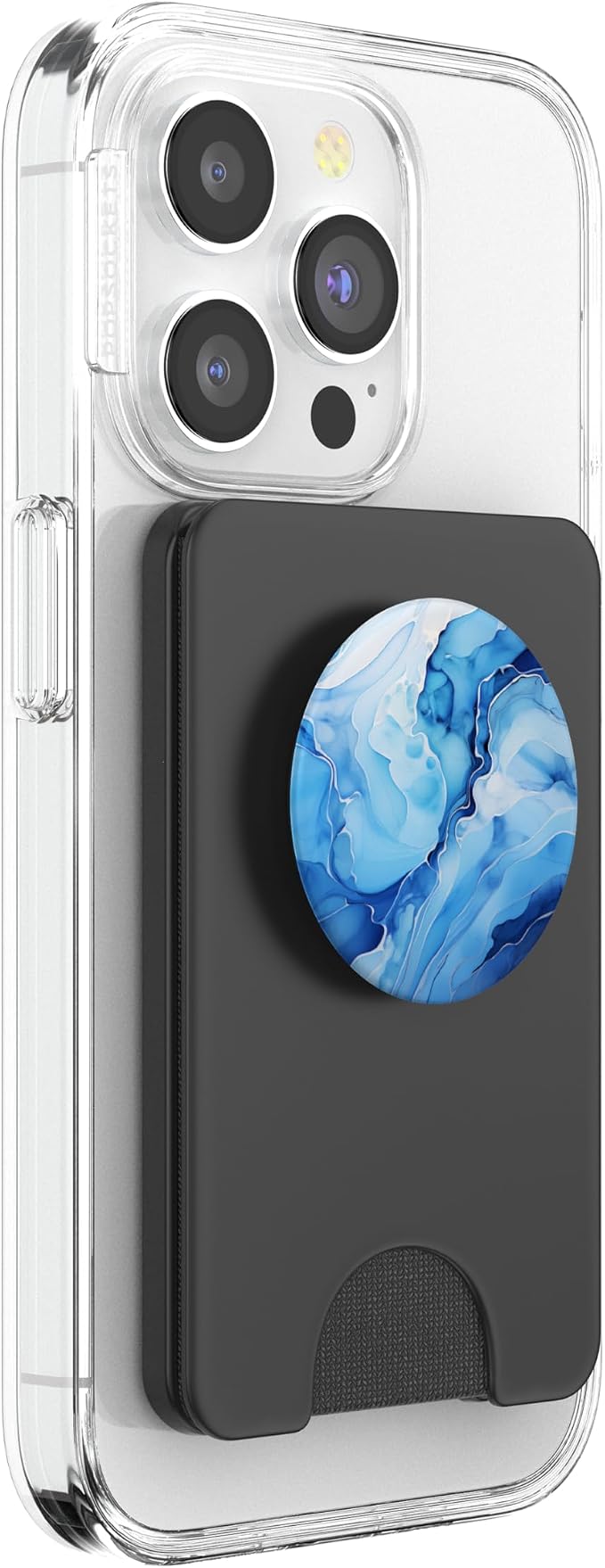 Blue Ice Agate Stone Gemologist Chalcedony Gemstone PopSockets PopGrip for MagSafe