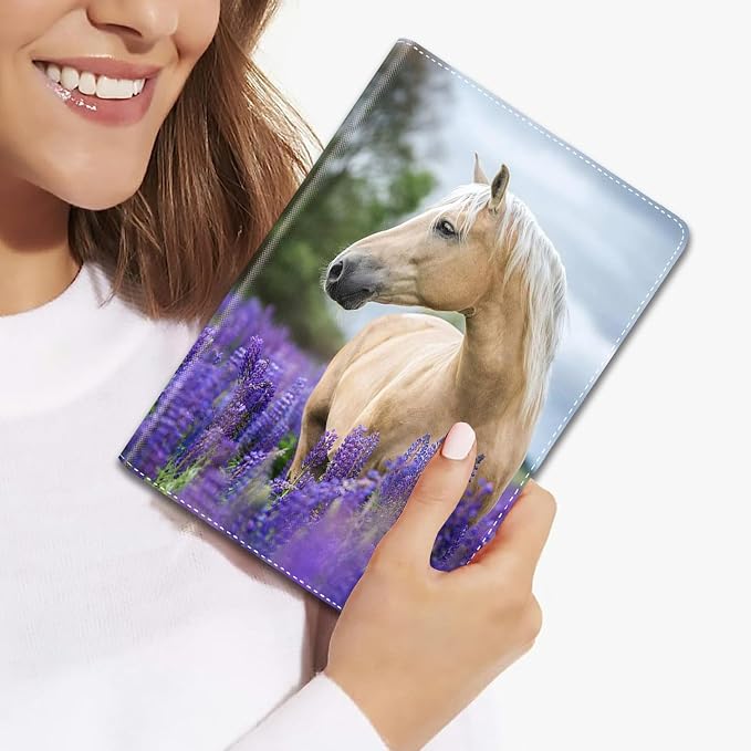 Case for iPad (A16) 11th Generation 11 Inch 2025 / iPad 10th Generation 10.9 Inch 2022 Ultra-Thin Multi-Angle Protective Cover with Auto Sleep/Wake A Dark Horse