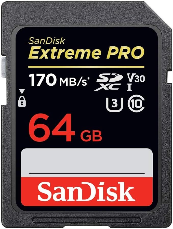 SanDisk Extreme Pro 64GB Memory Card Works with Nikon D5300, D850, D3300, A900, D3400 DSLR Camera SDXC 4K Bundle with (1) Everything But Stromboli 3.0 SD/Micro Reader