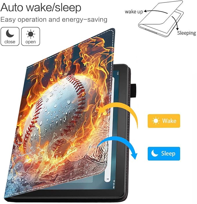 Case for Amazon Fire HD 8/Fire HD 8 Plus Tablet (12th/10th Generation 2024/2022/2020 Release) Premium PU Leather Cover with Auto Sleep Wake African Women