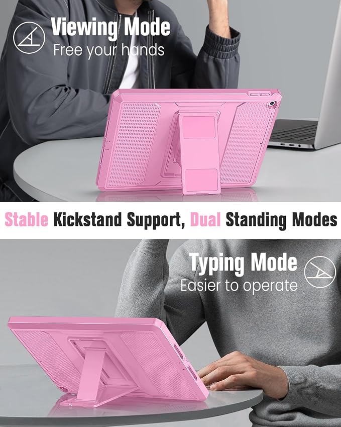 MoKo Shockproof Case Fit 2018/2017 iPad 9.7 6th/5th Generation Black | Heavy Duty Shockproof Full Body Rugged Hybrid Cover with Built-in Screen Protector for Apple iPad 9.7 Inch 2018/2017