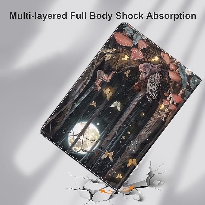 Case for iPad 9th/8th/7th Generation 2021/2020/2019 iPad 10.2 Inch Also Fit iPad Air 3th Gen 2019/iPad Pro 10.5 inch，Standing Cover with Auto Sleep/WakeCute Black Cat