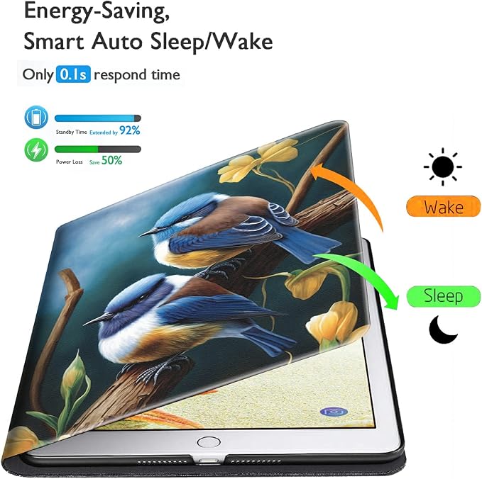 for Samsung Galaxy Tab A8 Case for Samsung Galaxy Tab A8 10.5 Case 2022 Lightweight Smart Cover PU Leather Adjustable Stand Protective Cover with Auto Wake/Sleep - Art Butterfly