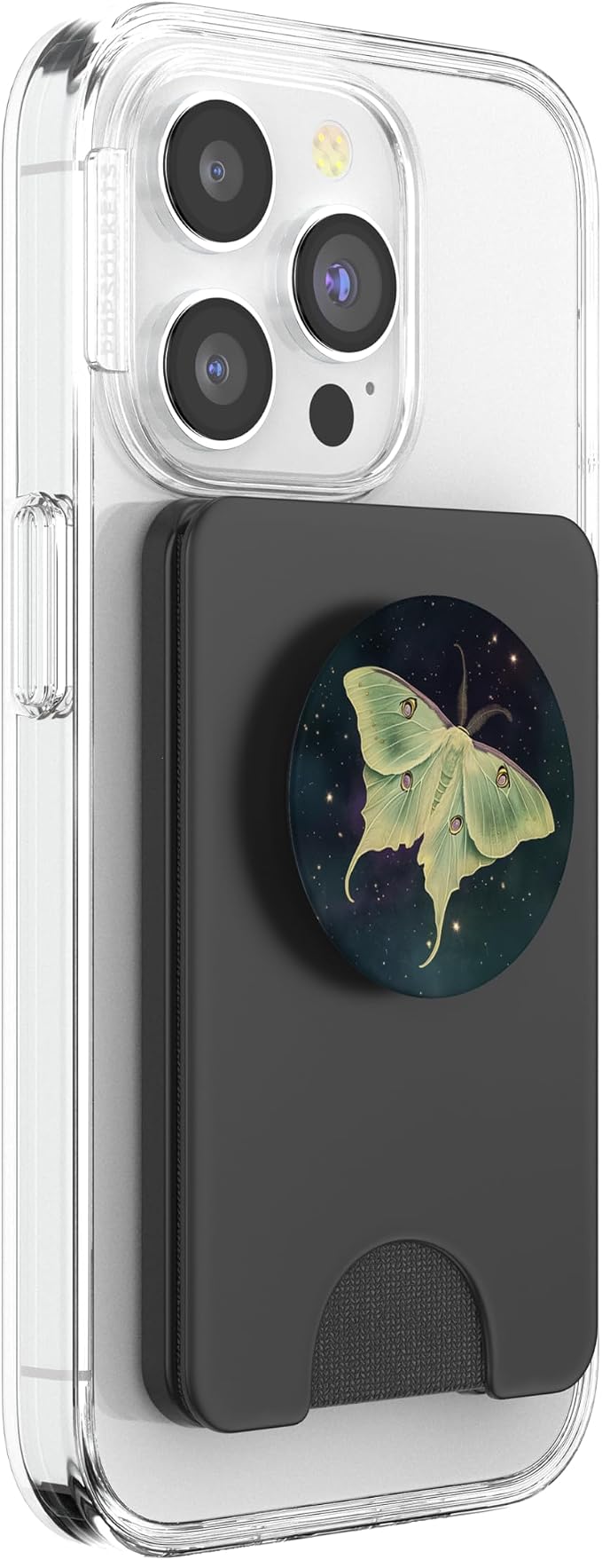 Luna Moth Green Moth Gothic Nature Whimsical Butterfly PopSockets PopWallet for MagSafe