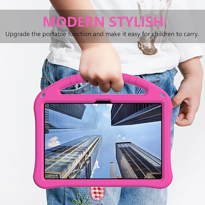 YRH Kids Case for Lenovo Idea Tab 11 inch Tablet 2025 Model TB336FU EVA Shockproof with Stand Handle Black