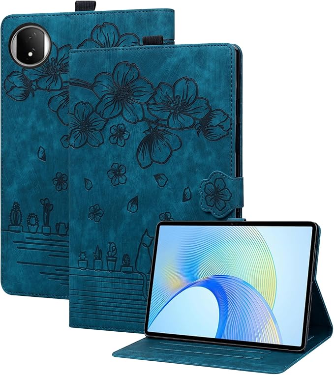 Case for Honor MagicPad 3 Pro 12.3 12.3 2026Multi-Angle Viewing PU Leather Folio Stand Cover with Pencil HolderShockproof Protective Case for Honor MagicPad 3 Pro 12.3 2026Rose Red