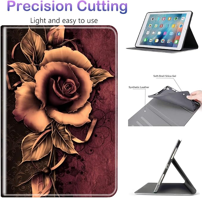 Case for iPad 10.2-inch (2021/2020/2019)/ iPad Air 10.5 2019 / iPad Pro 10.5 Multi-Angle Bracket with Automatic Sleep/Wake Protection Case - Babe We Got This