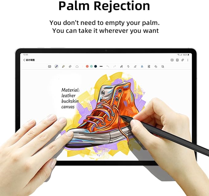 HAOZEE EMR Stylus Compatible with Remarkable 2 Pen with Eraser | 4096 Pressure Level Sensitivity Palm Recognition Digital Pen Marker Plus Compatible Kindle Scribe Tablet Pen