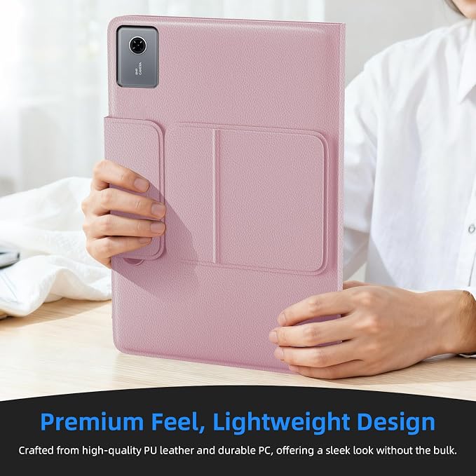 Case for Lenovo Idea Tab 11'' / M11 (TB336FU/TB330FU) 11 Inch 2025/2024 with Screen Protector Adjustable Angles Stand Back Cover Shockproof Premium PU Leather Case (Black)