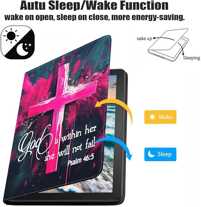 Case for Samsung Galaxy Tab S10 Plus 2024/ S9 Plus/ S9 FE Plus 5G 12.4 Inch 2023 Premium PU Leather Stand Folio Cover with Auto Sleep/Wake Abstract Colorful Dog
