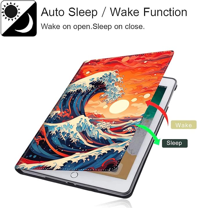 Case for New iPad (A16) 11th Generation 11 Inch 2025for iPad 10th Generation 2022 10.9 Inch Multi-Angle Stand Smart Cover Shockproof with Auto Wake/Sleep Baby Dragon
