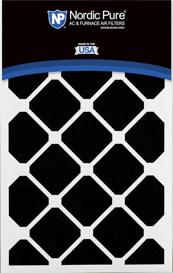 Nordic Pure 16x25x5 Honeywell Replacement Air Filters MERV 13 Plus Carbon 2 Pack