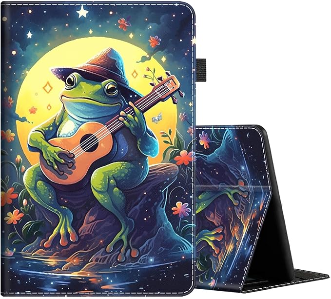 Case for All-New Amazon Fire HD 10 and 10 Plus Tablet (13th/11th Generation 2023/2021 Release) 10.1 Multi-Angle Smart Stand Cover Auto Sleep/Wake Skull and Fire