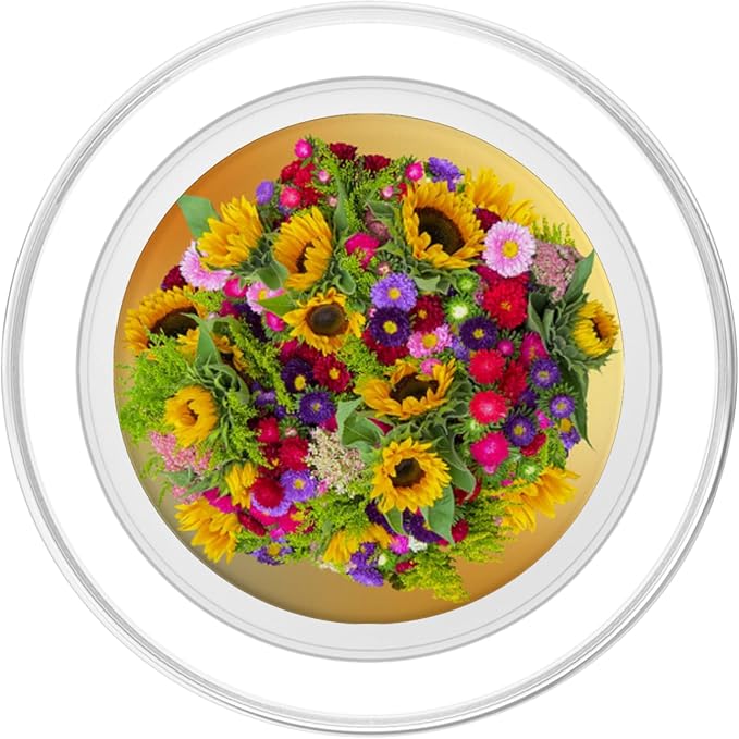 Sunflower Phone Grip Pressed Flower Pop Up Nob Spring Floral PopSockets Adhesive PopGrip