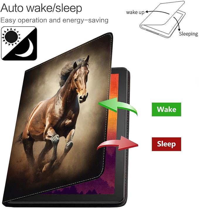 Case for Samsung Galaxy Tab S10 Lite/ S10 FE/ S9 FE 5G 10.9 Inch/ S9 11 Inch - Slim PU Leather Folding Stand Folio Cover with Auto Sleep/Wake - African American Girl