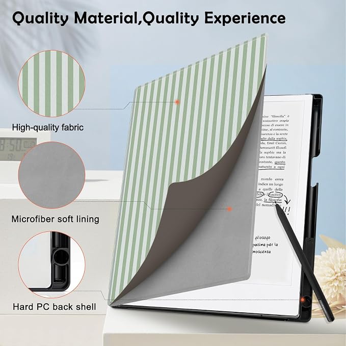 Case for Remarkable 2 Paper Tablet 10.3 2020 ReleasedLightweight and Hard Back Shell Protective Book Folio Cover with Built-in Pen HolderComes with Remarkable 2 Pen Tips.