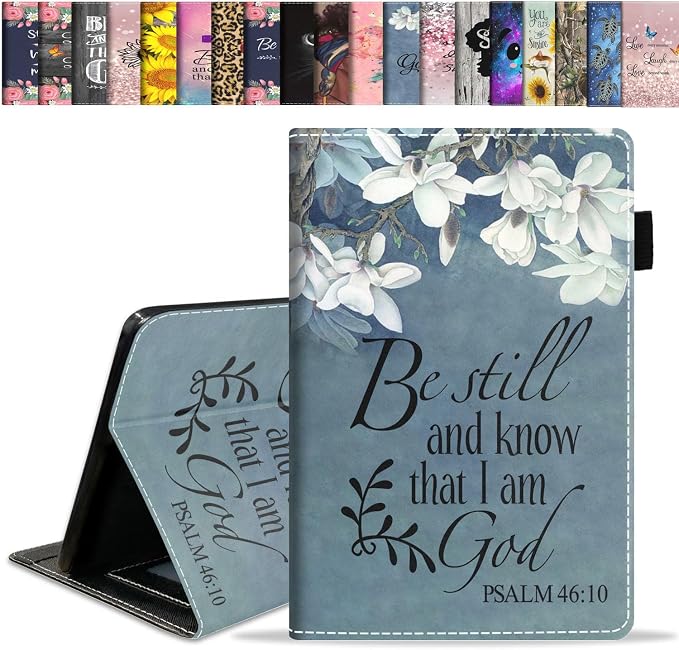Case for Amazon Kindle Fire HD 10 Tablet 10.1 (9th/7th Generation 2019/2017 Release) Slim Folding Stand Folio Cover with Card Slot &amp Auto Wake/Sleep - African American Girl