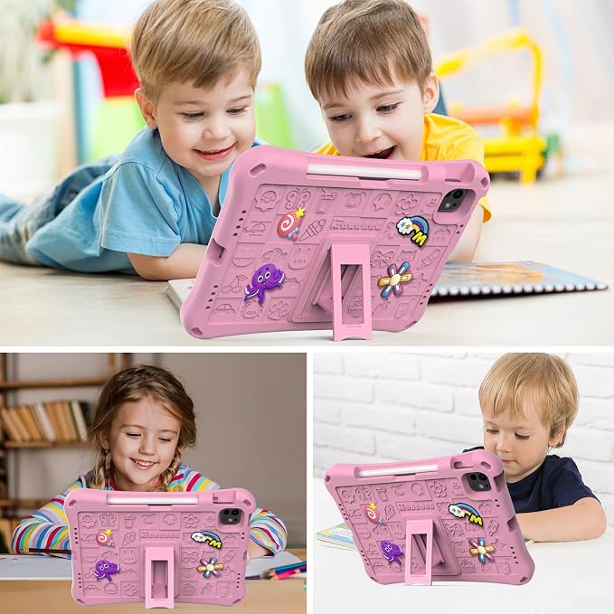 Case for iPad 10.2 Inch 2021/2020/2019/ iPad Pro 10.5 Inch/Air 3rd Gen (2019) Shoulder Strap Kickstand Children Friendly Anti-Scratch Shockproof Case Lightpurple