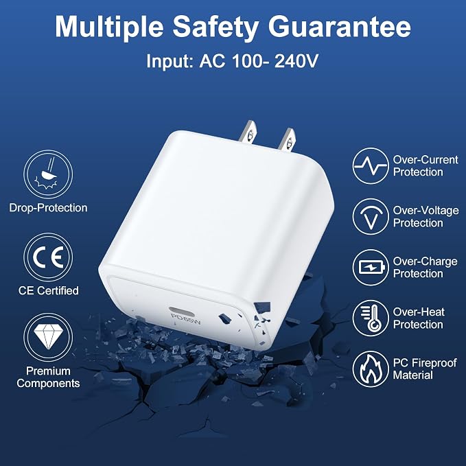 for Samsung Galaxy S26 Ultra Charger 65W Super Fast Wall Charger USB C | for Samsung Galaxy S26 S26+ A27 A37 A57 S25 Ultra Plus FE A17 A16 A36 S24 Type C Android Phone Charger Fast Charging Block