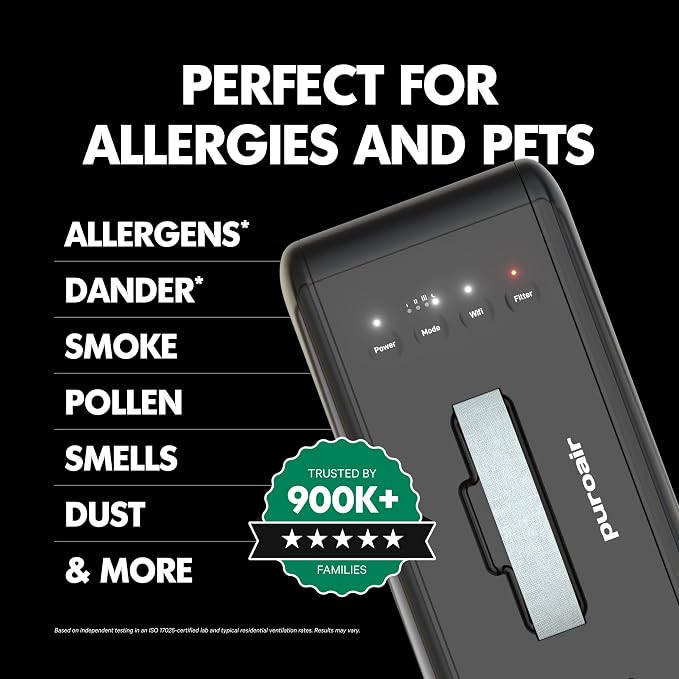 PuroAir 100i HEPA Air Purifier for Home Pets