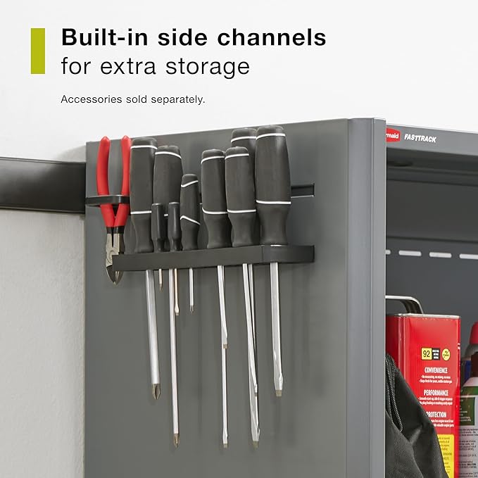 Rubbermaid FastTrack Single Open Cabinet, Garage Storage Systems, Garage Organization