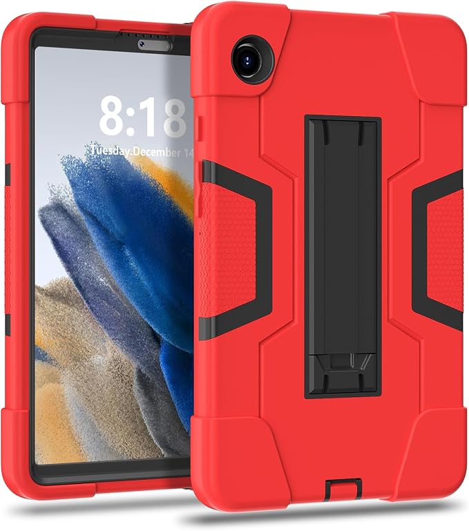 case for Galaxy Tab A9 8.7 2023 Case Hard PC Soft Silicone Kickstand Rugged Heavy Duty High Impact Protective Case for Samsung Galaxy Tab A9 8.7 Inch 2023 SM-X110 SM-X115 Black